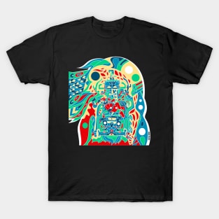 space mayan in boho style astronaut ecopop T-Shirt